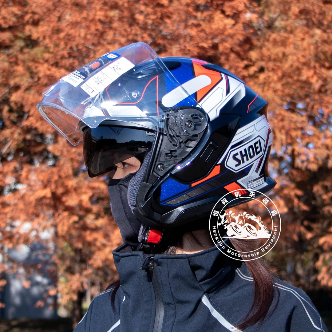 日本进口SHOEI J-CRUISE 3 JC3 摩托车头盔双镜片半盔四分之三盔