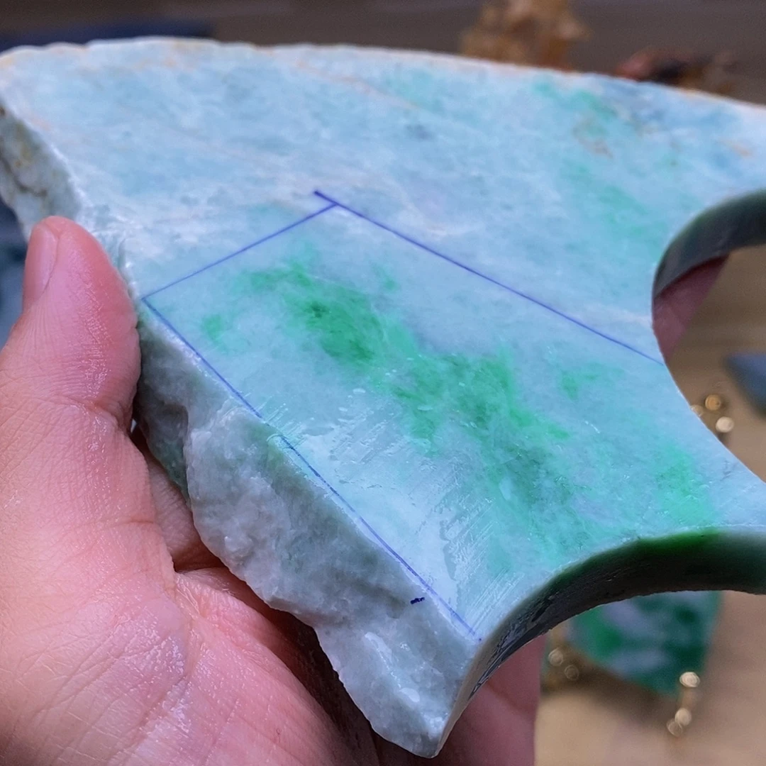 翡翠未镶嵌挂件缅甸翡翠A货