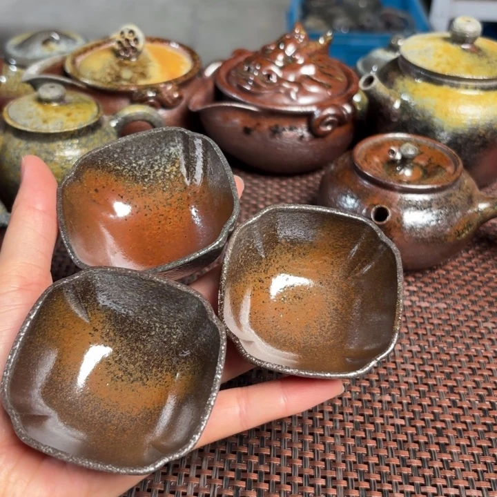 茶杯紫砂三个小杯