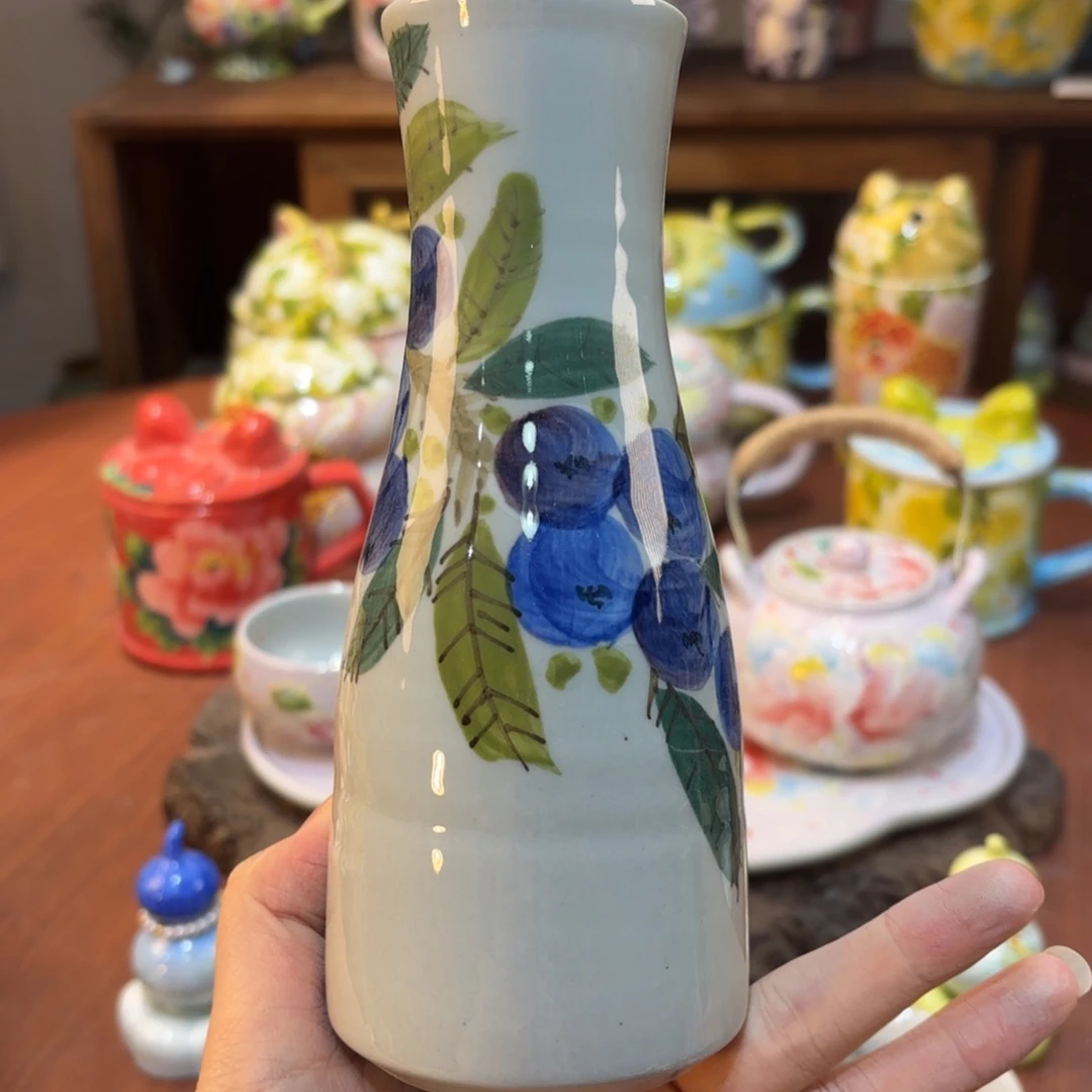 景德镇手绘高温釉下彩陶瓷茶具