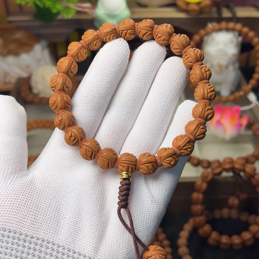 吊坠桃核小金豆手持12