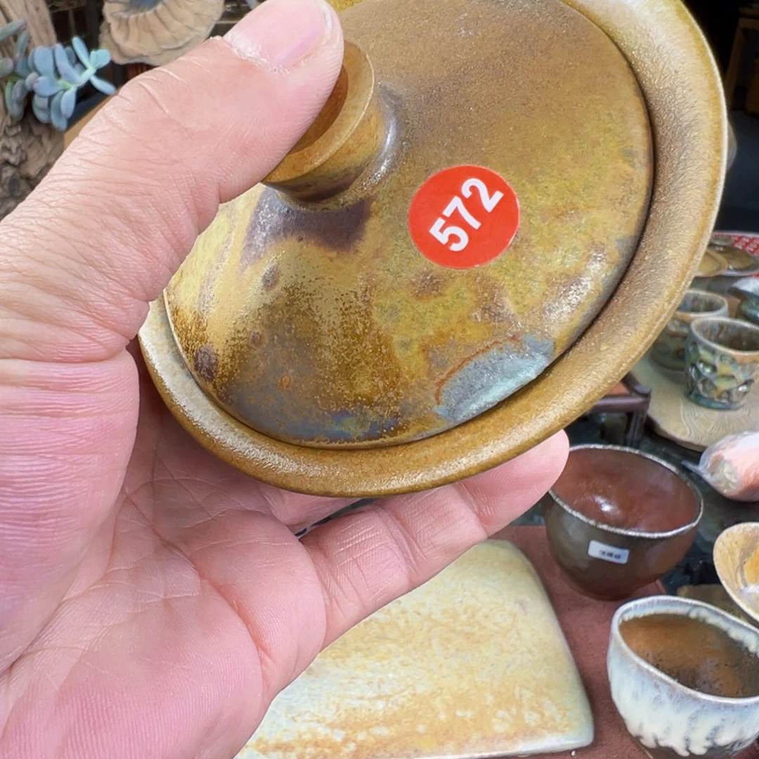 杯鸢*栀572号柴烧新香灰泥二才拍价