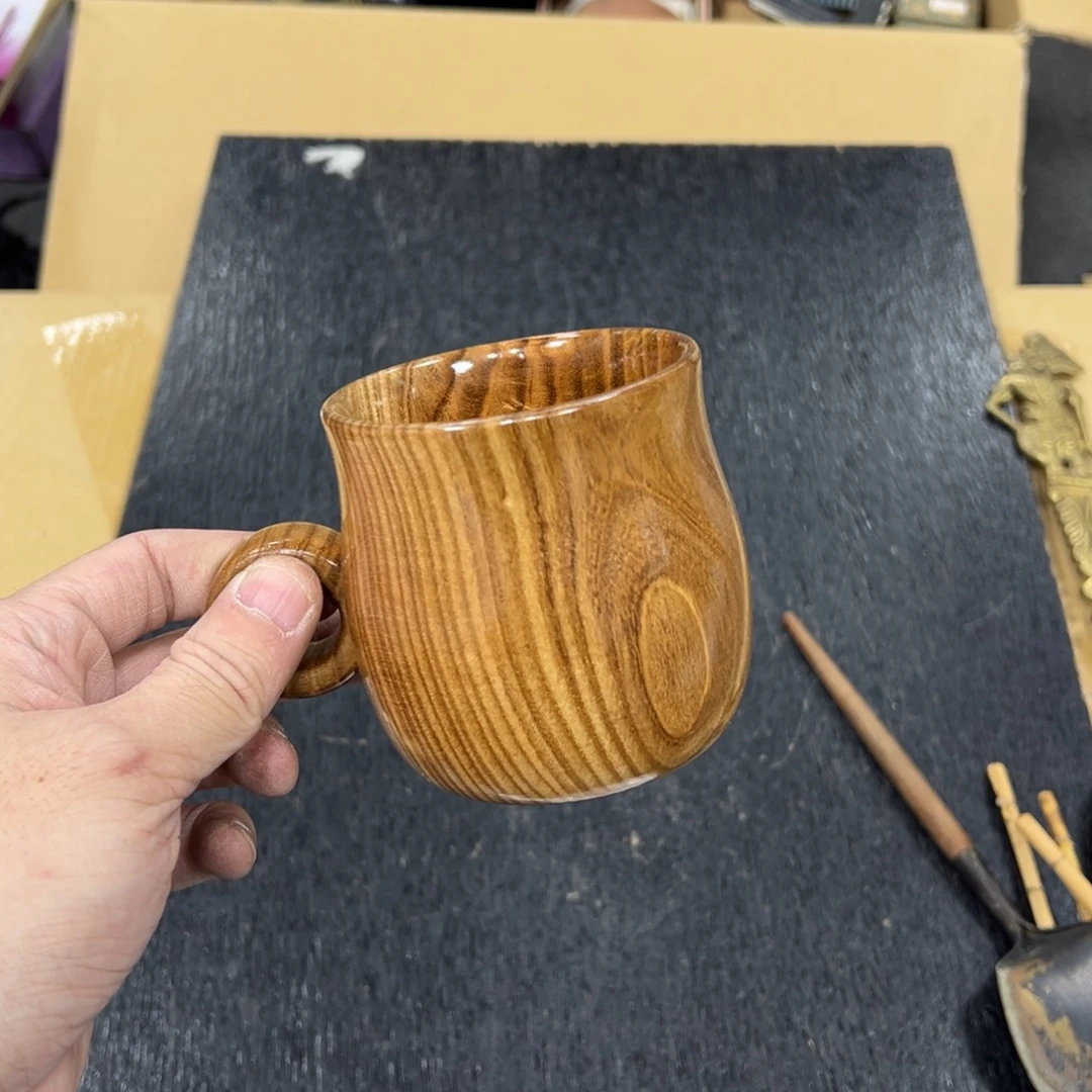 一***丈木日本中古工艺品摆件