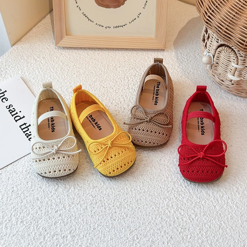 宝宝鞋子公主鞋夏季2025新款软底皮鞋一脚蹬豆豆鞋小女孩儿童凉鞋