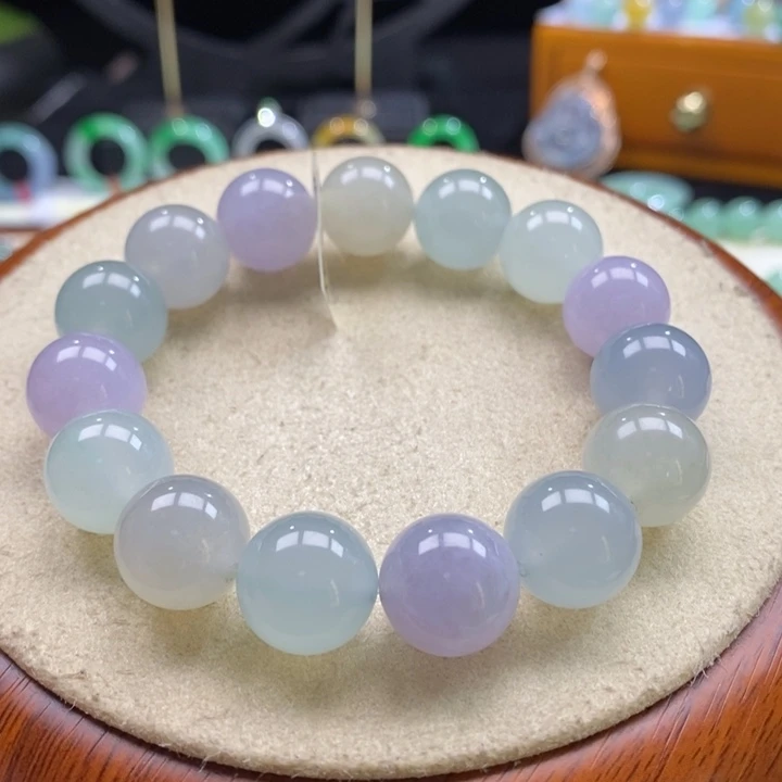 翡翠吊坠(不含链)未镶嵌翡翠冰胶糖果色系多宝卡13+