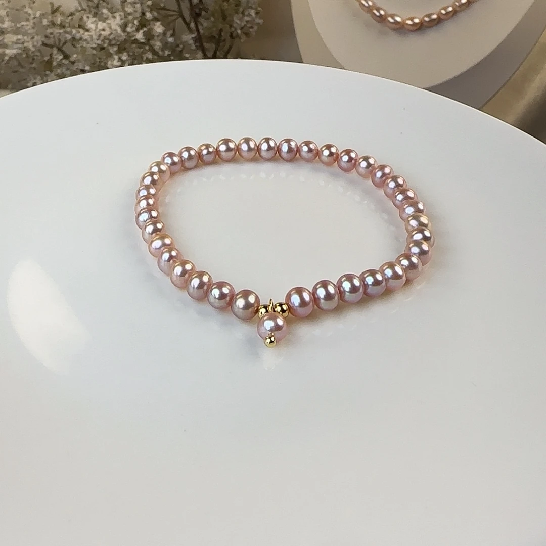 淡水珍珠手绳未镶嵌5mm微微瑕