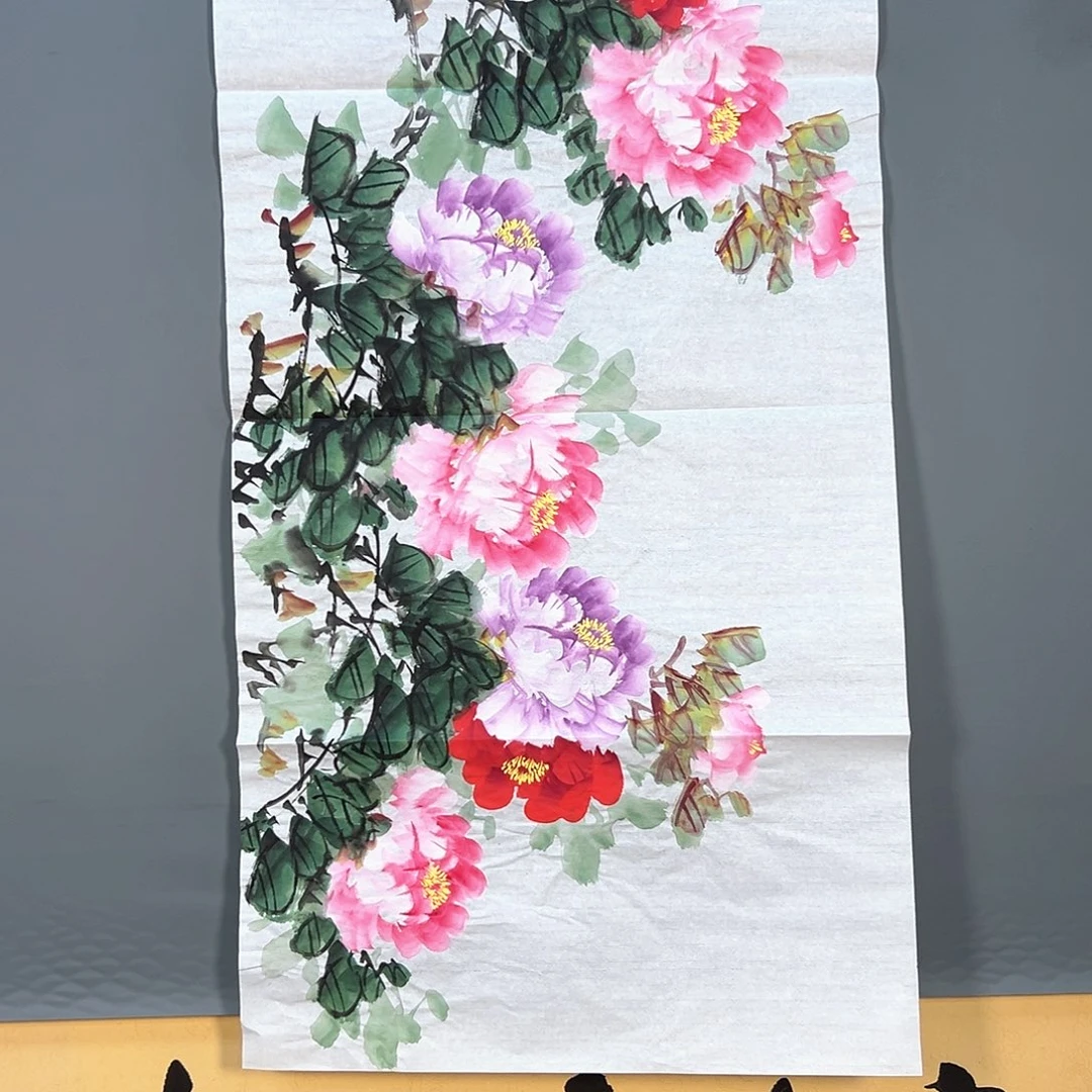 国画813 牡丹一如您飘逸三千