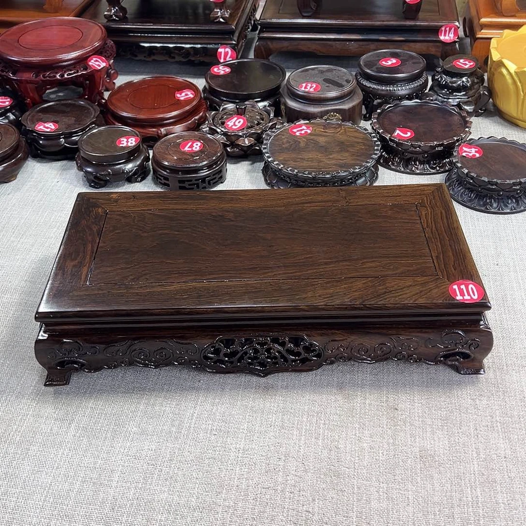 红木底座精雕工艺品