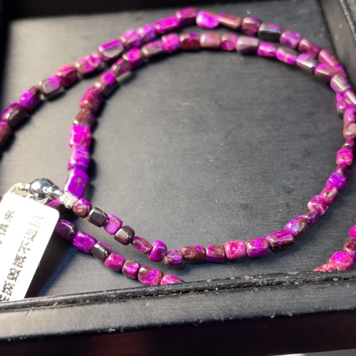 苏纪石（舒俱来）未镶嵌项链铁皮桃花