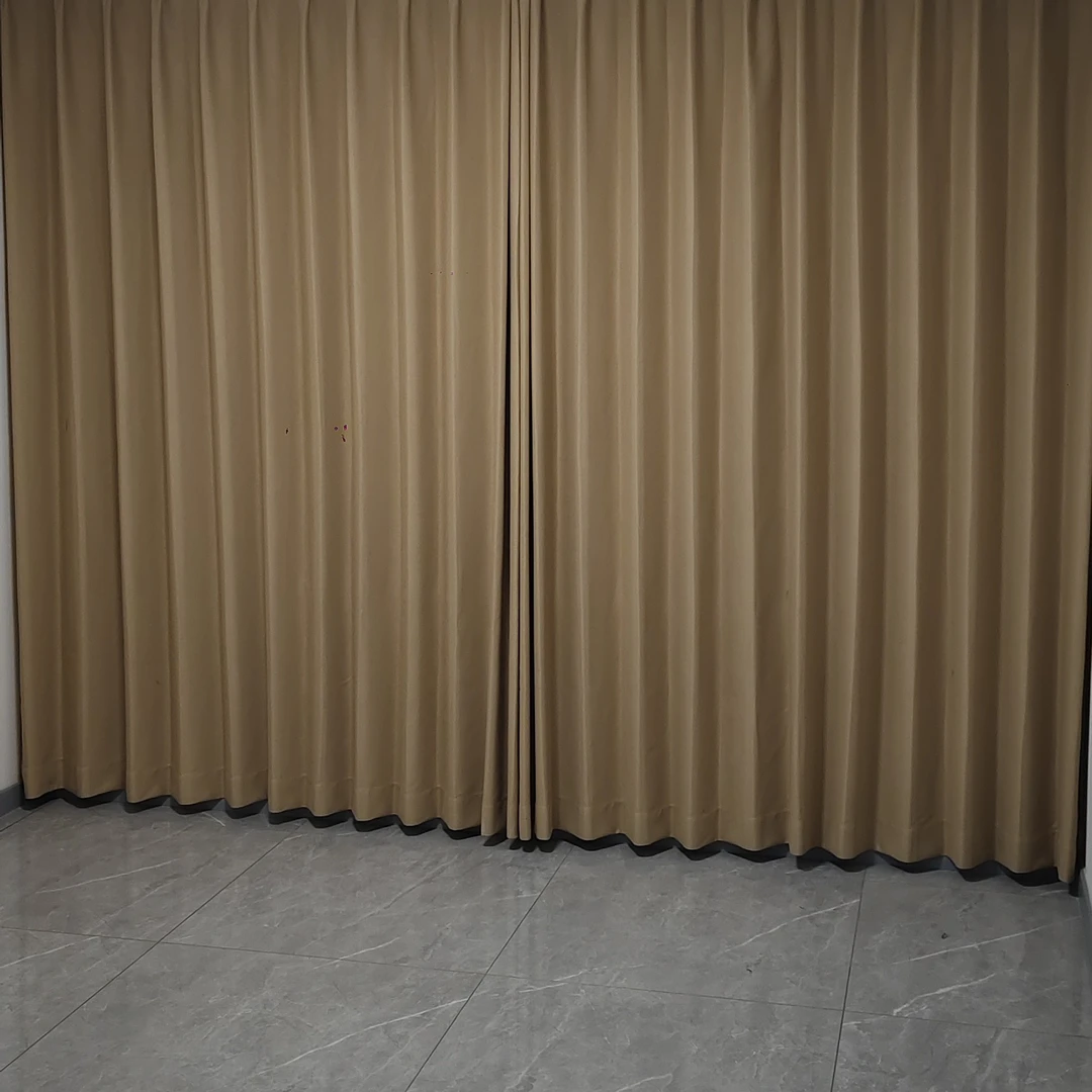 轻奢全遮光窗帘客厅卧室隔热防晒布帘定制