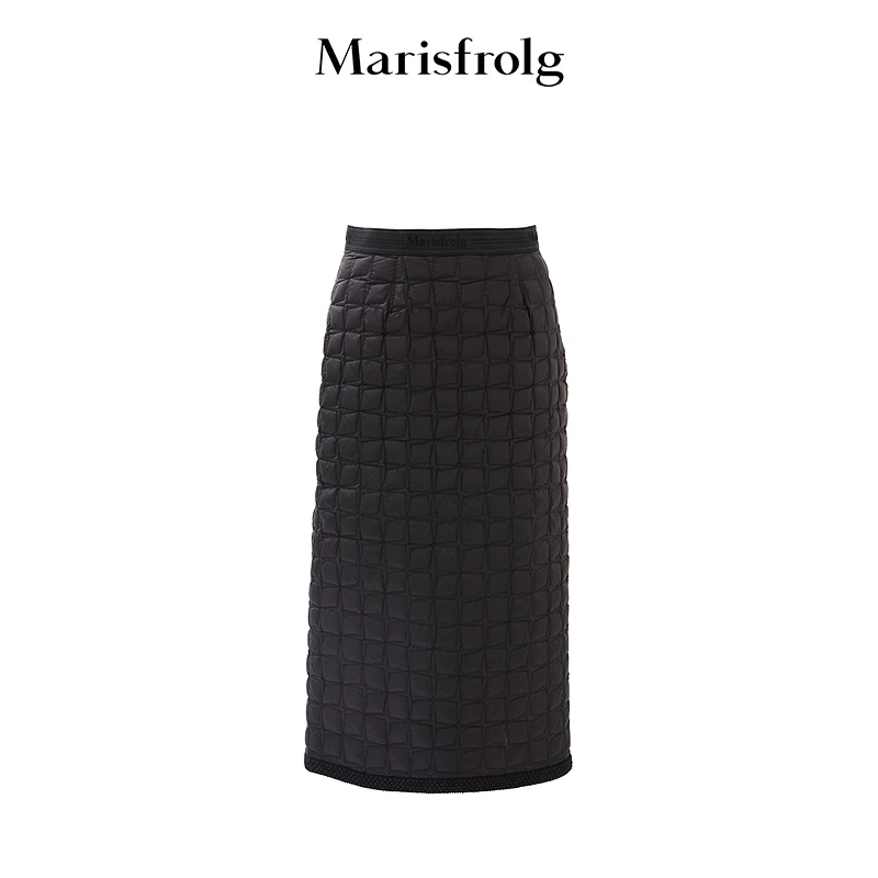 Marisfrolg玛丝菲尔25冬新款气质时尚百搭显瘦羽绒半裙AAFZ3106Y