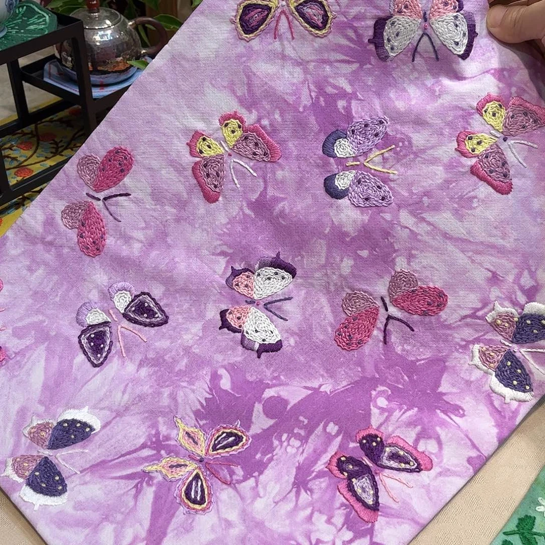 规格30.40刺子绣茶席