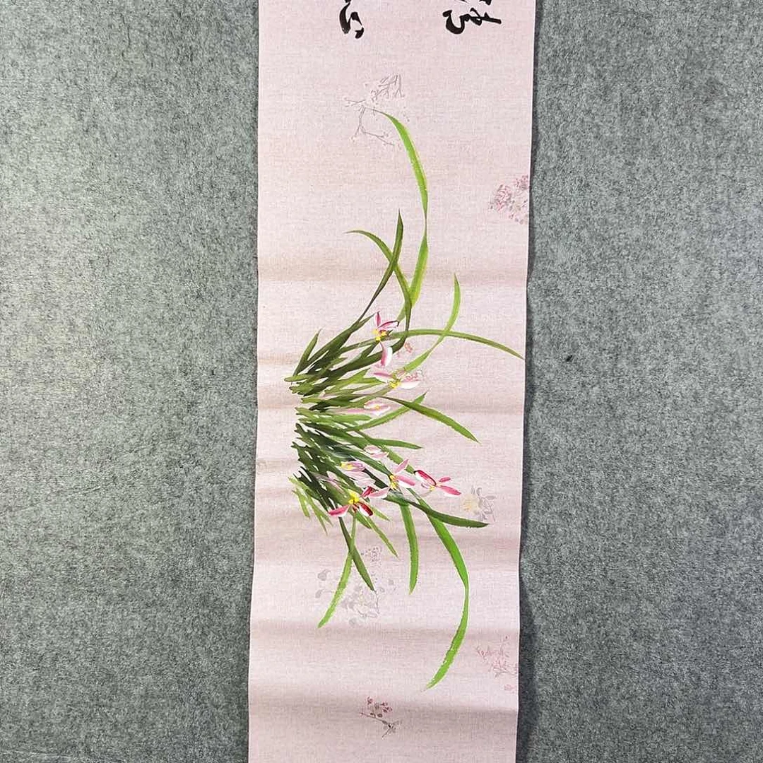 国画285 花鸟在树丛的顶端鸣叫叫声中