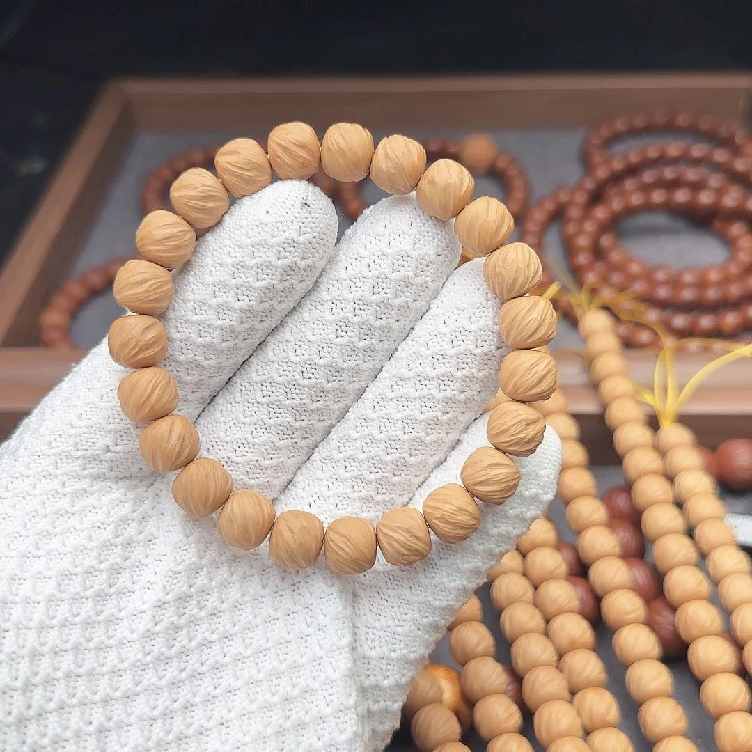 猴头核桃手串纯手工云锦