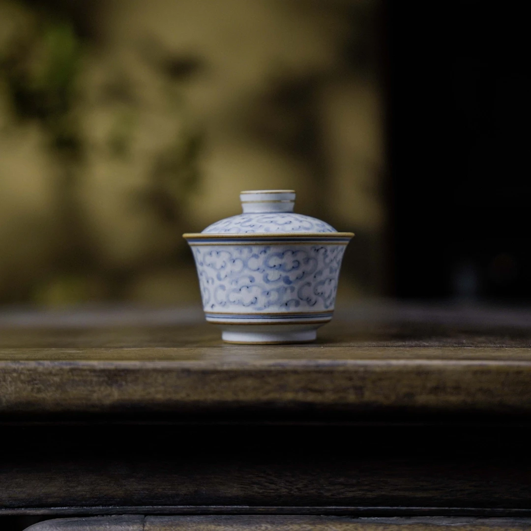 祥云-朴云堂-马蹄盖碗-170ml（朴碗0242）