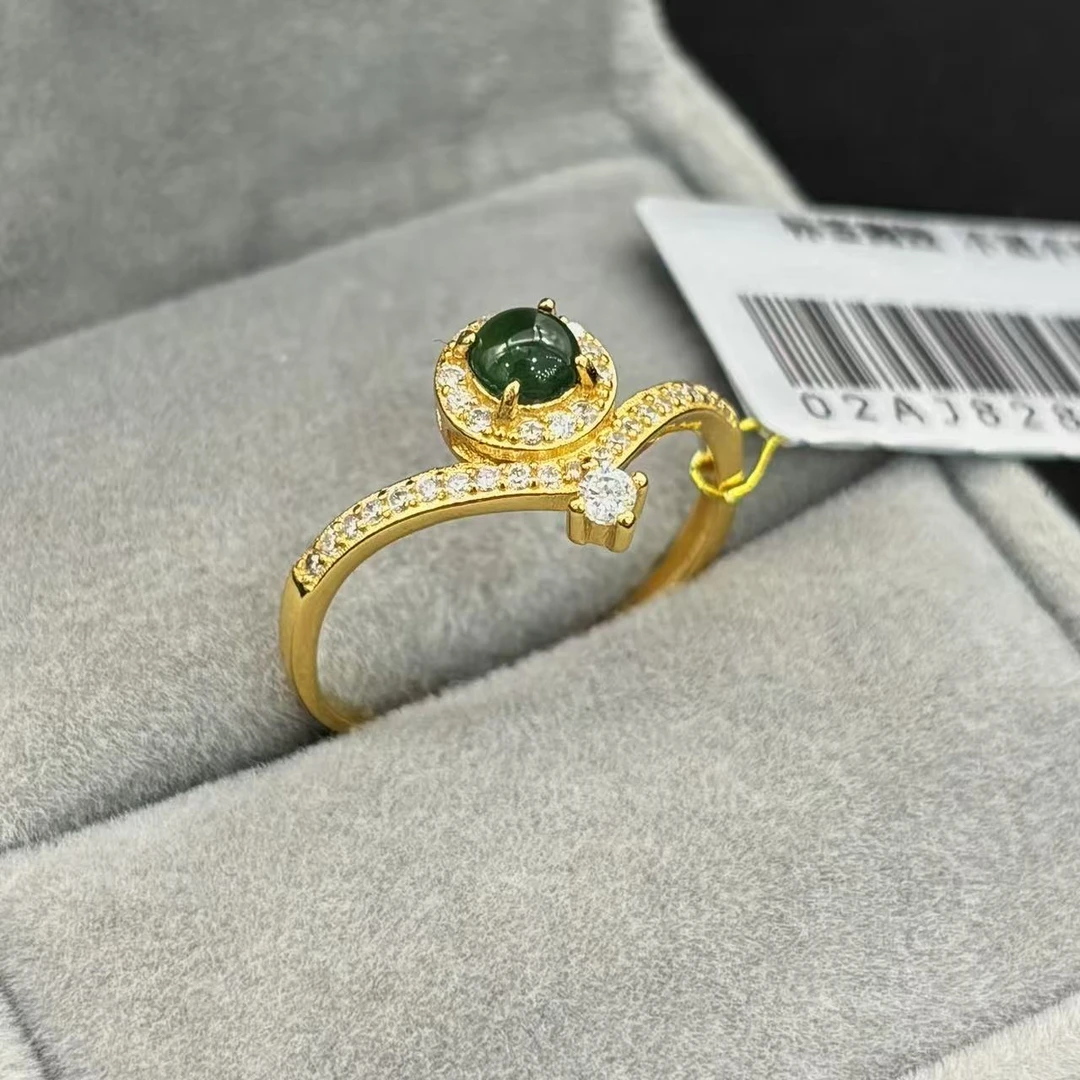 老卢珠宝翡翠心形戒指时尚气质款多样性发货其一02A