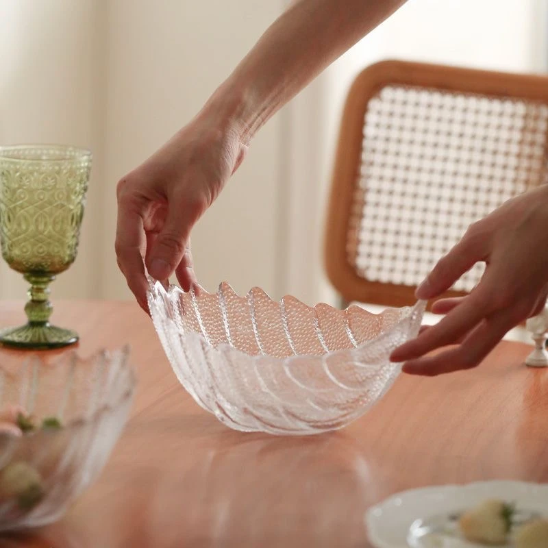 轻奢羽毛蔬菜沙拉碗小号客厅茶几家用糖果零食托盘甜品台水果盘