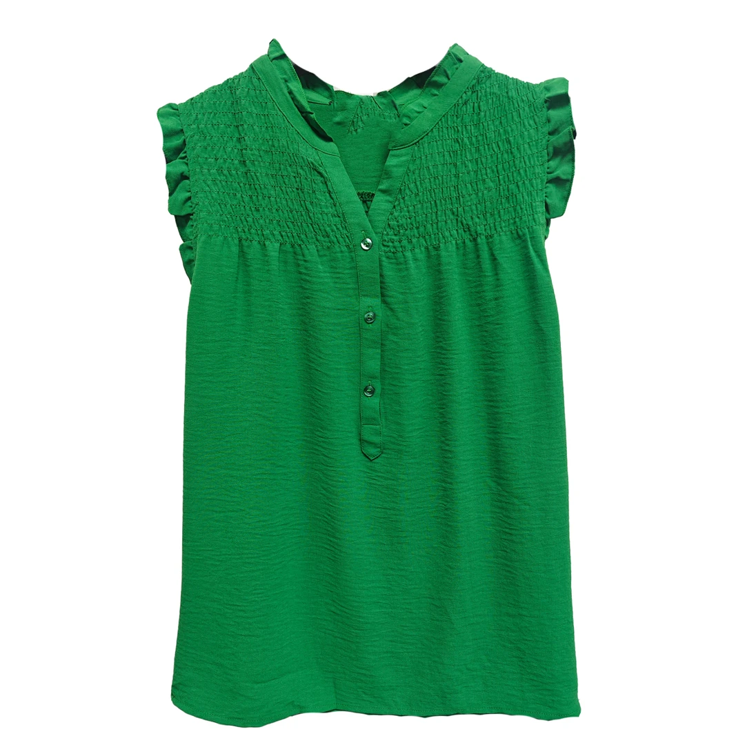 5591#无袖上衣舒适百搭潮流气质