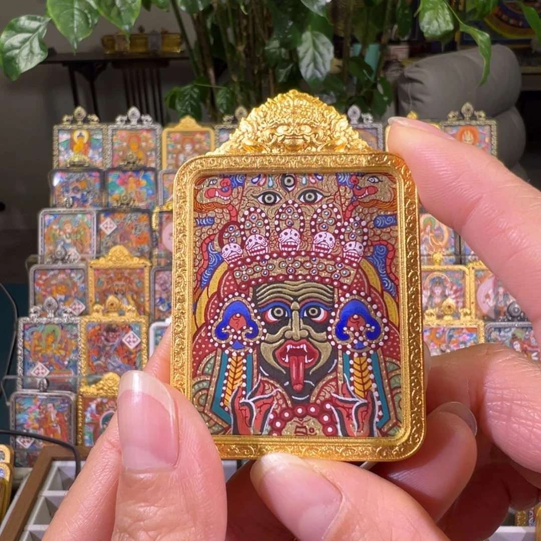 吊坠热贡手绘扎基拉姆