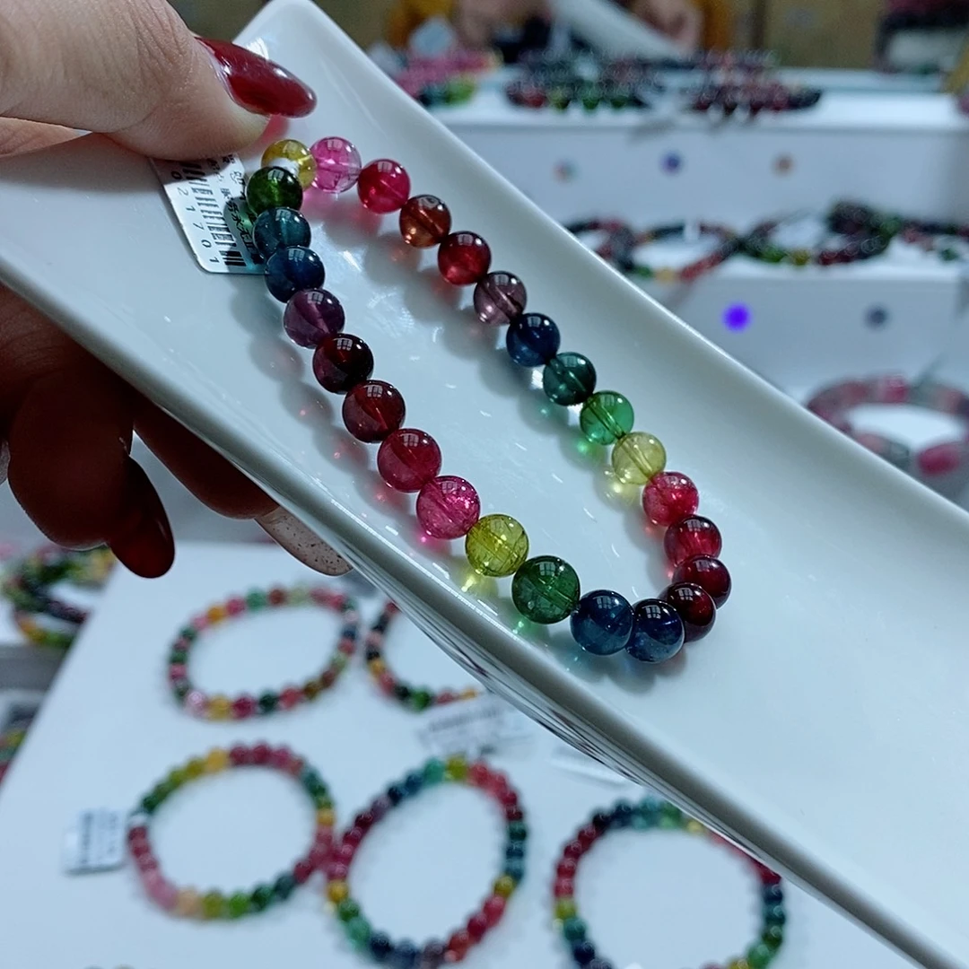 碧玺手链未镶嵌多样性发一条