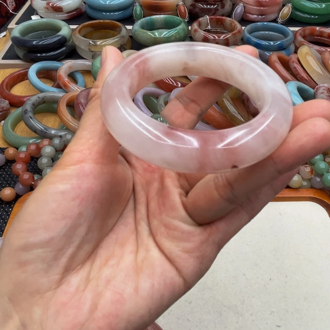 石英质玉未镶嵌圈口52