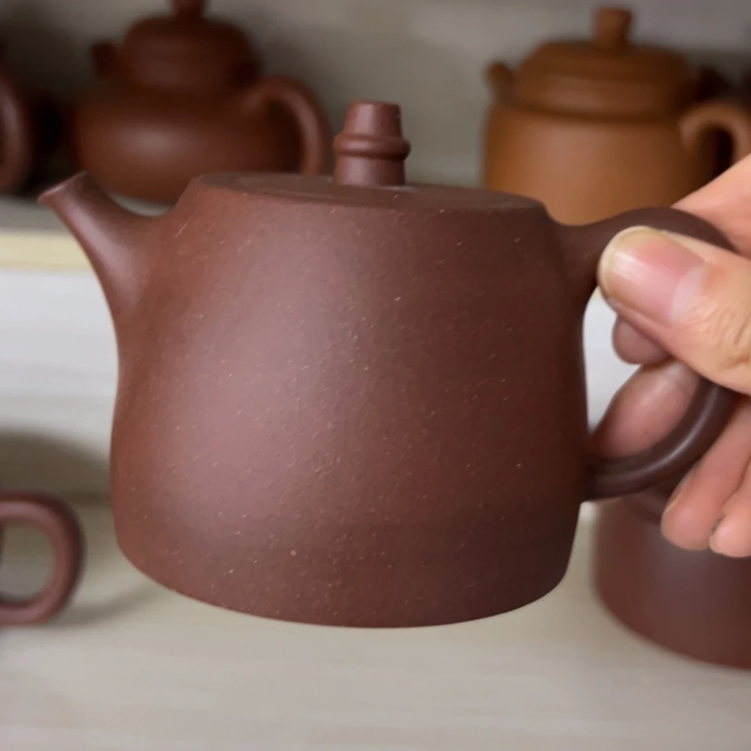 茶壶紫砂红皮龙汉铎180
