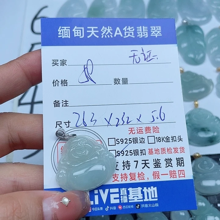 翡翠银S925镶嵌颈饰纯天然缅甸a货翡翠