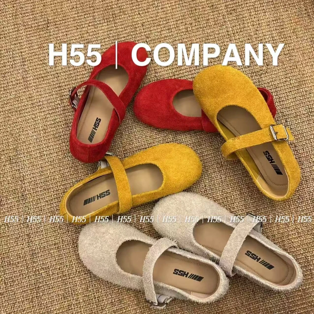H55‘纸片人’玛丽珍-法式复古夏季浅口单鞋03-2385【M】