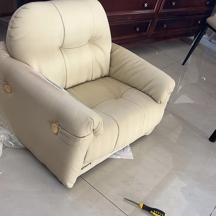 僡***9某林头层牛皮儿童真皮沙发清仓不退不换