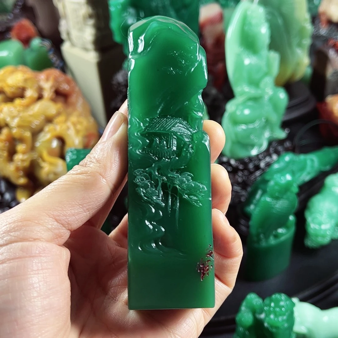 四川石悠*雅安绿名贵石材