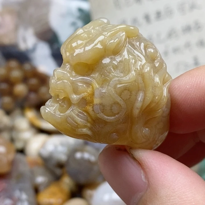 硅化珊瑚（珊瑚玉）未镶嵌颈饰