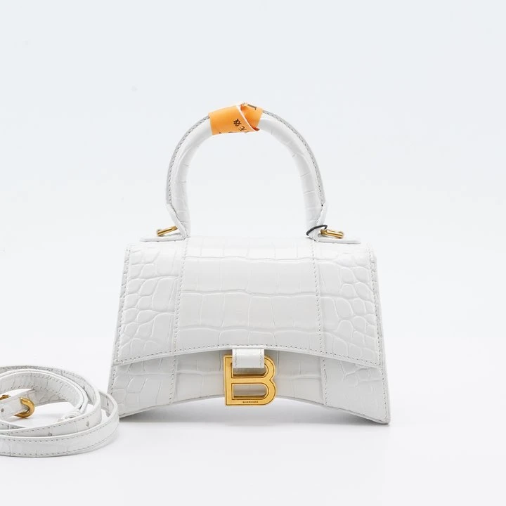 95新 Balenciaga/巴黎世家 【总仓一口价】沙漏包XS鳄纹/BG23007402