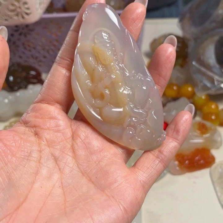 玛瑙/玉髓未镶嵌吊坠(不含链)