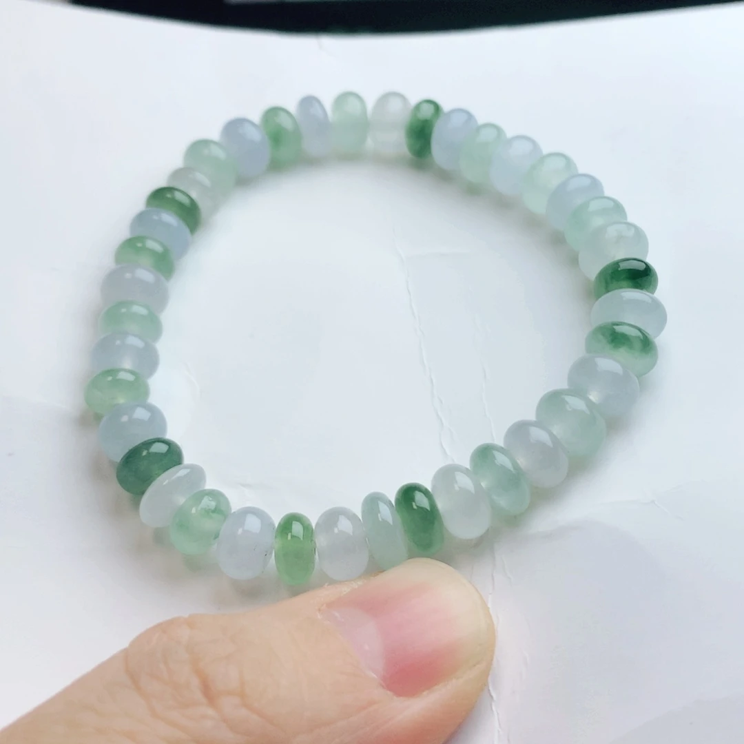 翡翠手链未镶嵌看**光珠串