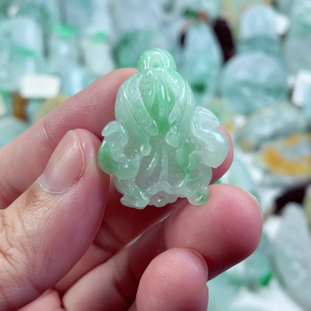 翡翠未镶嵌吊坠(不含链)