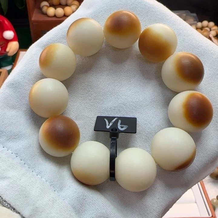 菩提根/象牙果手串卡24圆珠溏心蛋干磨默认瑕疵6