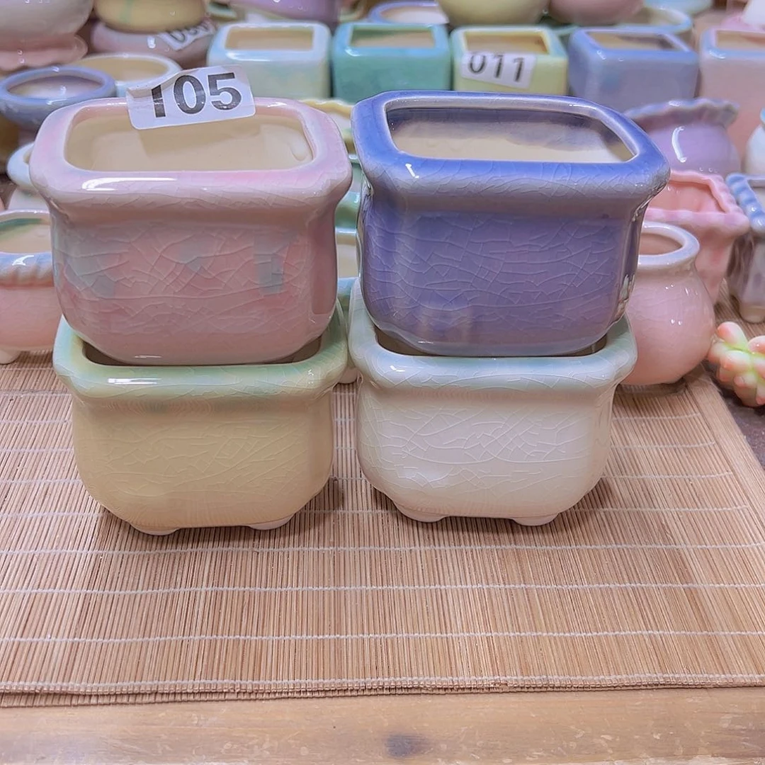 红陶陶瓷花盆当场满12包邮