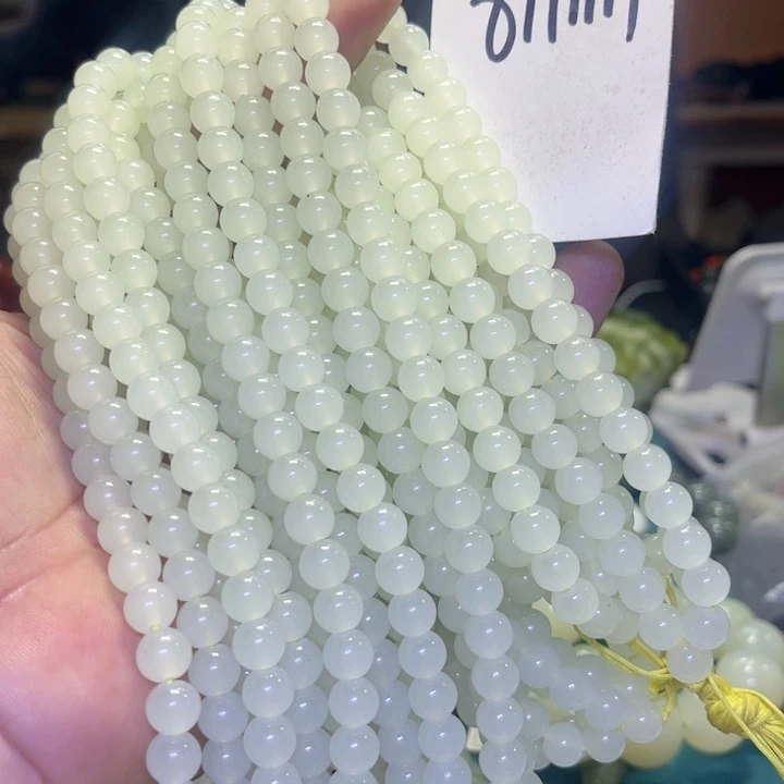 蛇纹石玉未镶嵌项链元*