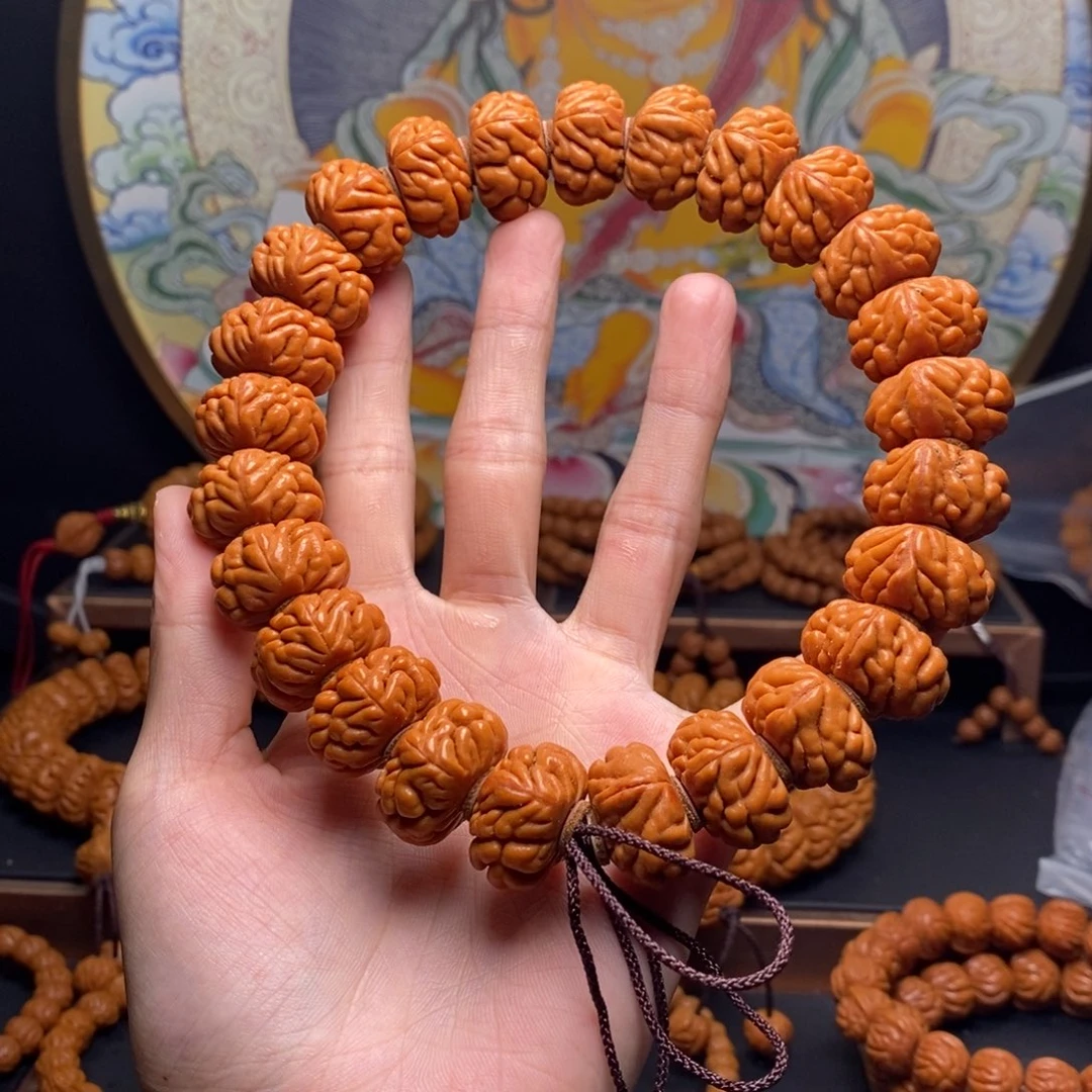 手串桃核龙纹桃核豹子头