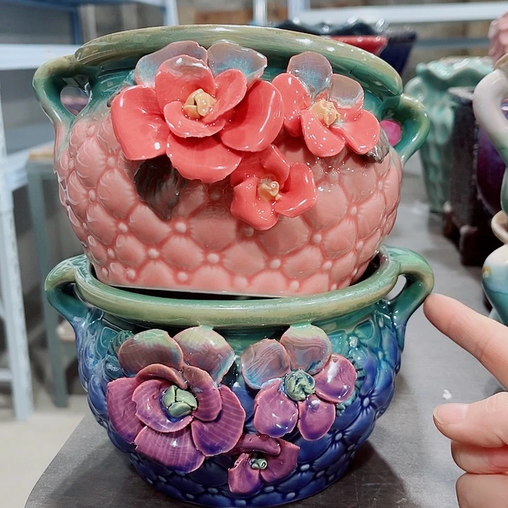 多肉陶瓷花盆满10元包邮