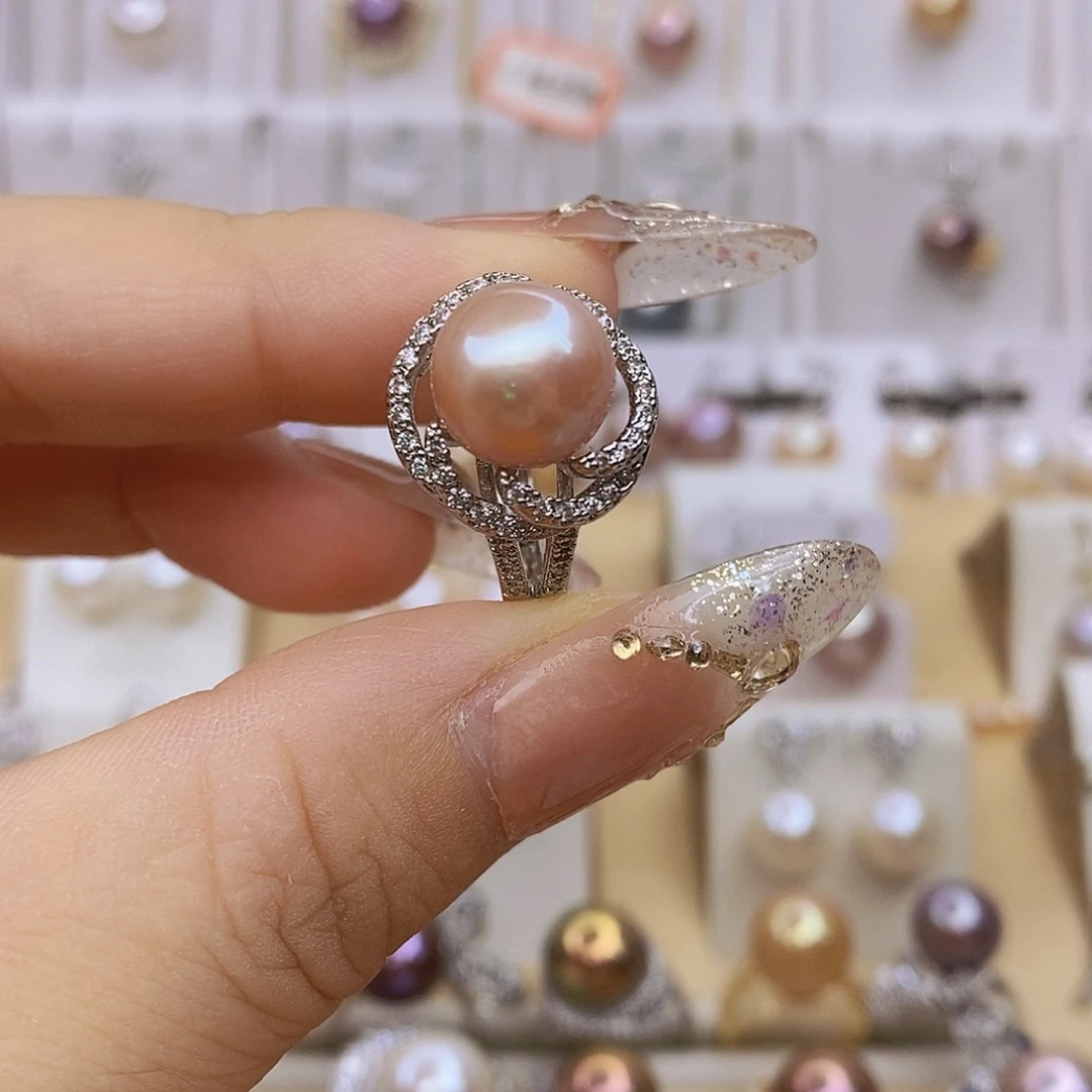 未镶嵌戒指淡水珍珠