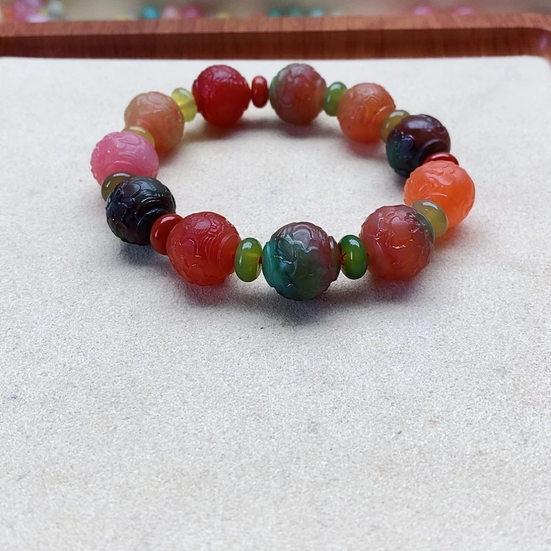 玛瑙手饰未镶嵌盐源038