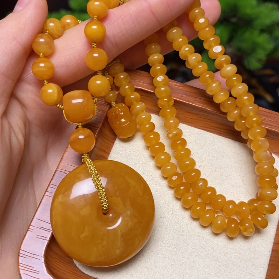 【闪购商品】蜜蜡颈饰未镶嵌项链