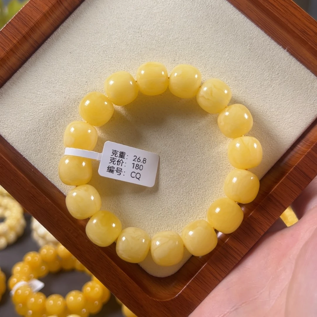 裸石蜜蜡未镶嵌14mm焦皮浓蜡鸡油黄老型cq