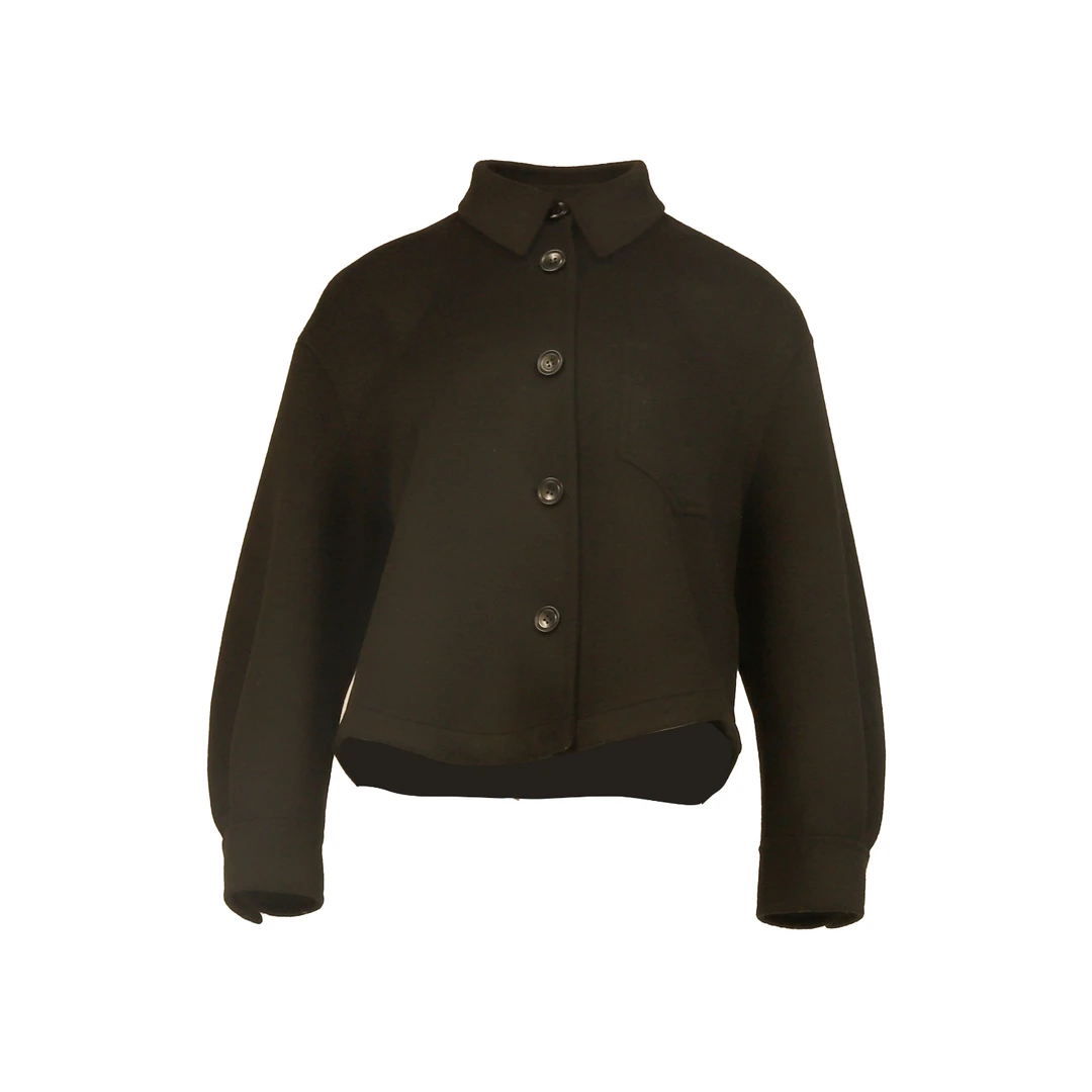 冬女装双面呢37075黑色