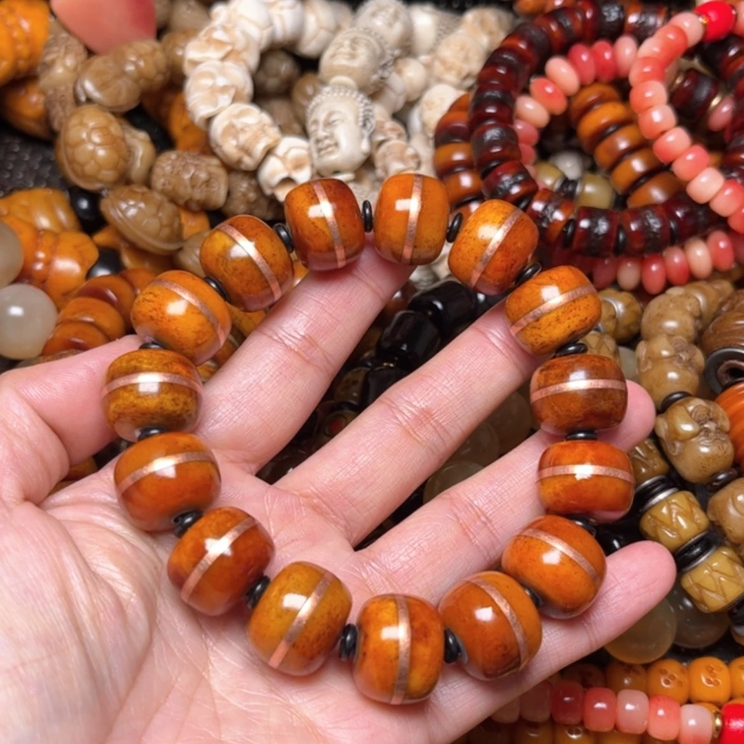 【闪购商品】牛骨手串/手链牛骨镶嵌17×14×15颗