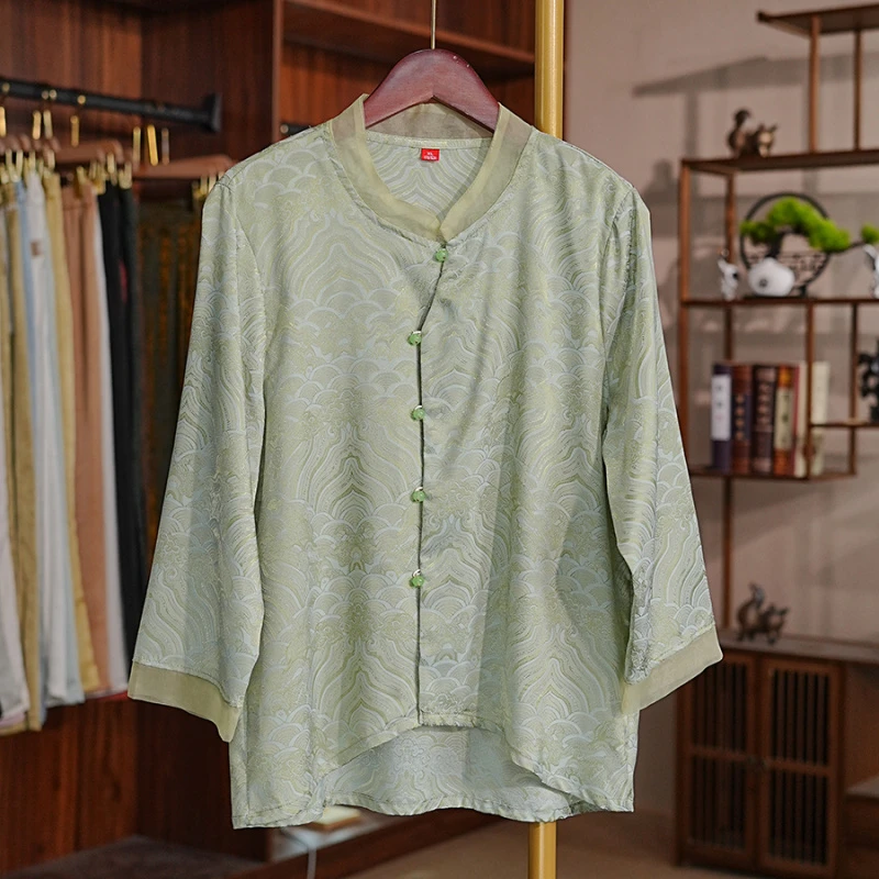 《赏月·开衫》夏季新款复古文艺高定新中式国风女款女开衫