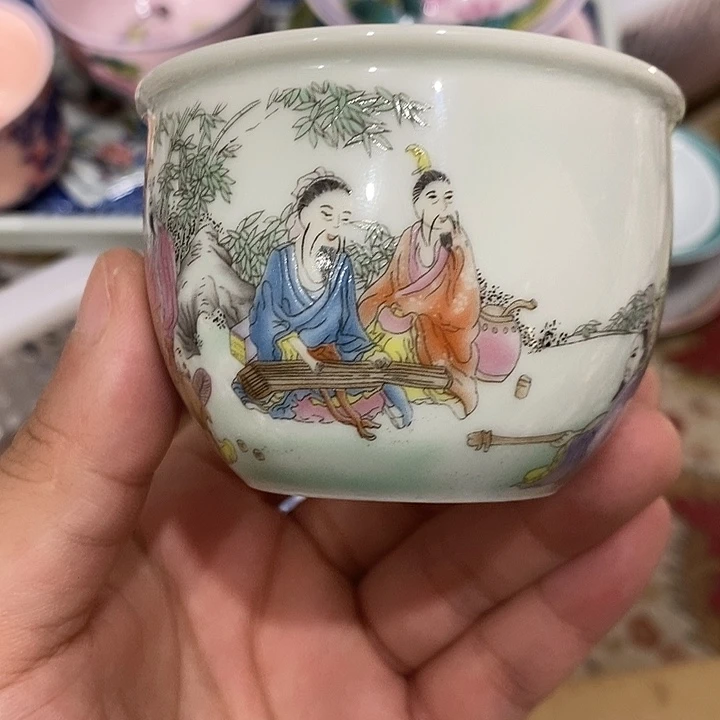 摆件陶景德镇陶瓷主人杯13444