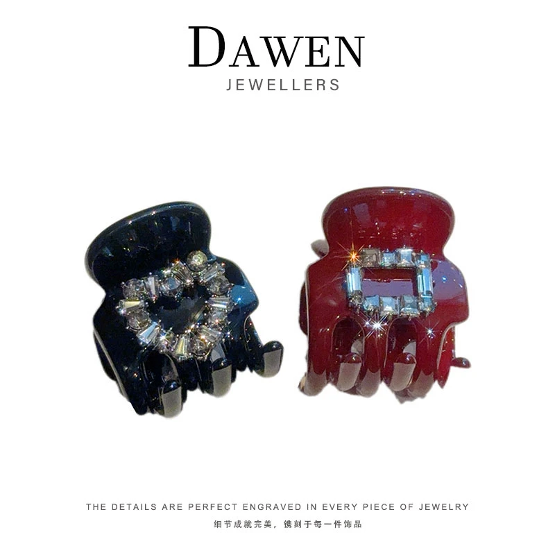 高端水钻发夹小号半扎高马尾抓夹女2025新款固定神器夹子头饰