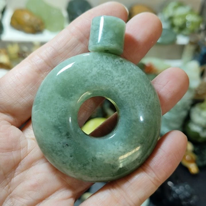 岫玉平安扣未镶嵌